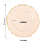 10-Pack Plastic Dinner Plates in Nude with Gold Scalloped Rim - Disposable Party Plates 9"