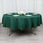 Premium Polyester 90" Round Tablecloth Hunter Emerald Green - Stain and Wrinkle-Resistant Design with 220GSM Thickness Table Cover