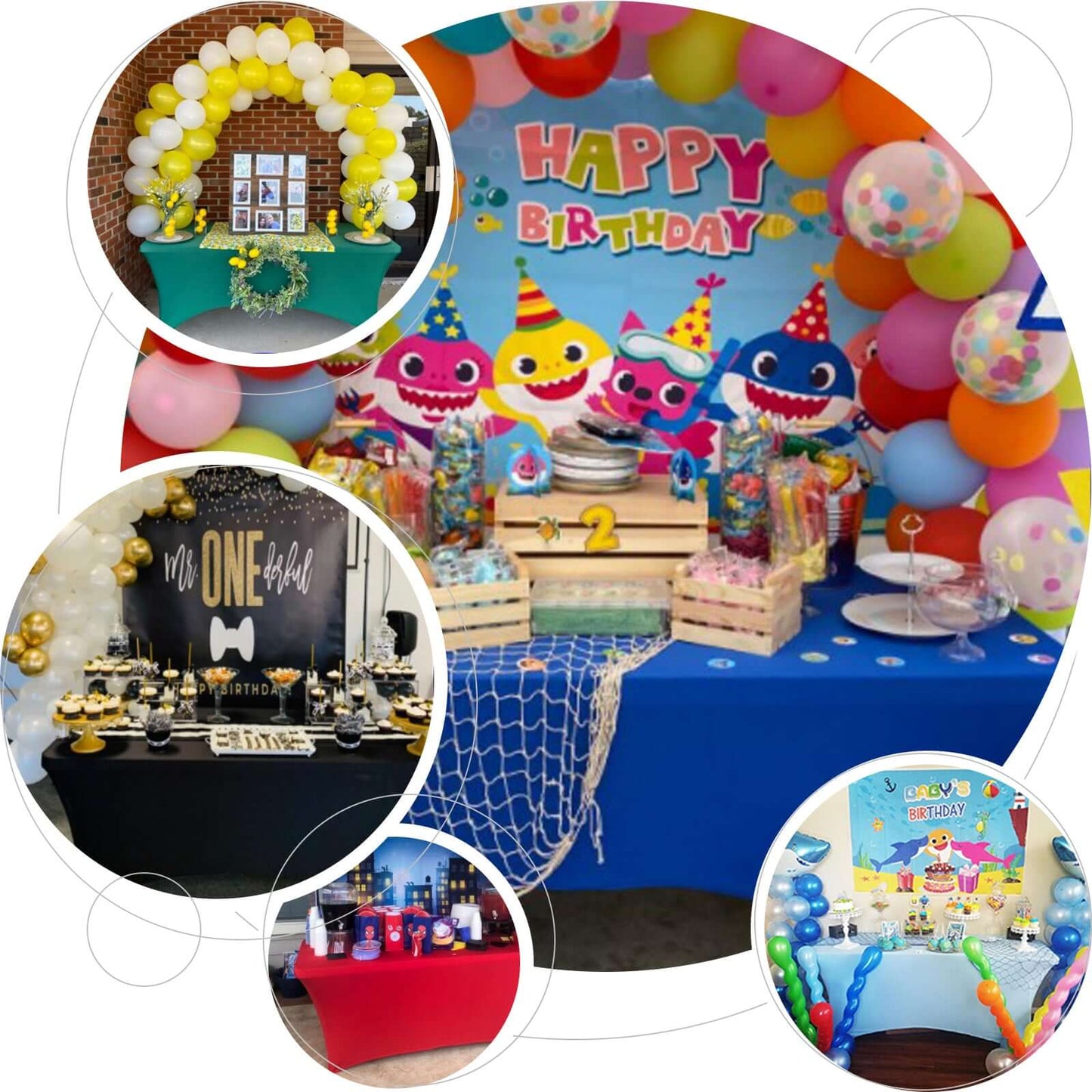 Stretch Spandex 96"x30" Rectangle Table Cover Terracotta (Rust) - Durable Form-Fitting Tablecloth