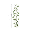 2-Pack Ivory Artificial Hydrangea Garland 5.5ft â€“ Artificial Silk Floral Vine with Green Leaves