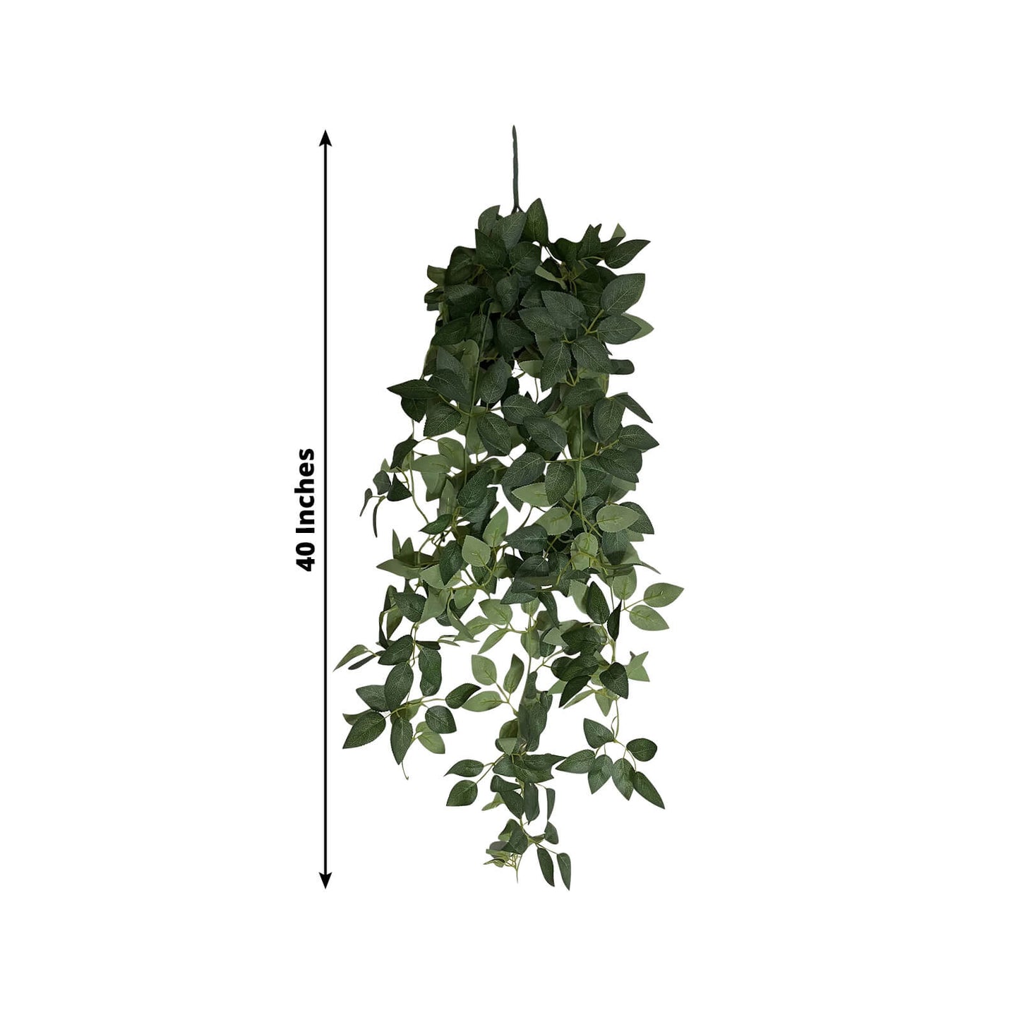 3-Pack Silk Rose Leaf Hanging Plants 40" â€“ Realistic Artificial Greenery Vines for Home, Patio & Event Styling
