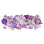 Pre-Arranged Silk Flower Table Runner 40"x16" Mixed Lavender Lilac â€“ Roses, Hydrangeas, Chrysanthemums & Peonies for Wedding Table & Arch Decor