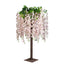 Blush Artificial Wisteria Tree â€“ 4ft Cascading Silk Flowers with Natural Trunk for Weddings, Receptions & Event Centerpieces