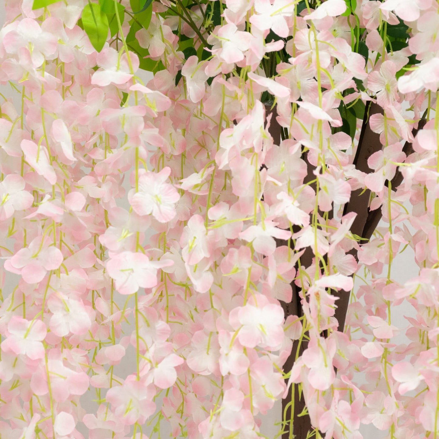 Blush Artificial Wisteria Tree â€“ 4ft Cascading Silk Flowers with Natural Trunk for Weddings, Receptions & Event Centerpieces