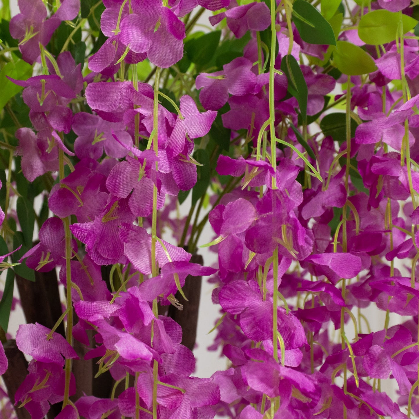 Lavender Lilac Artificial Wisteria Tree â€“ 4ft Cascading Silk Flowers with Natural Trunk for Weddings, Receptions & Event Centerpieces