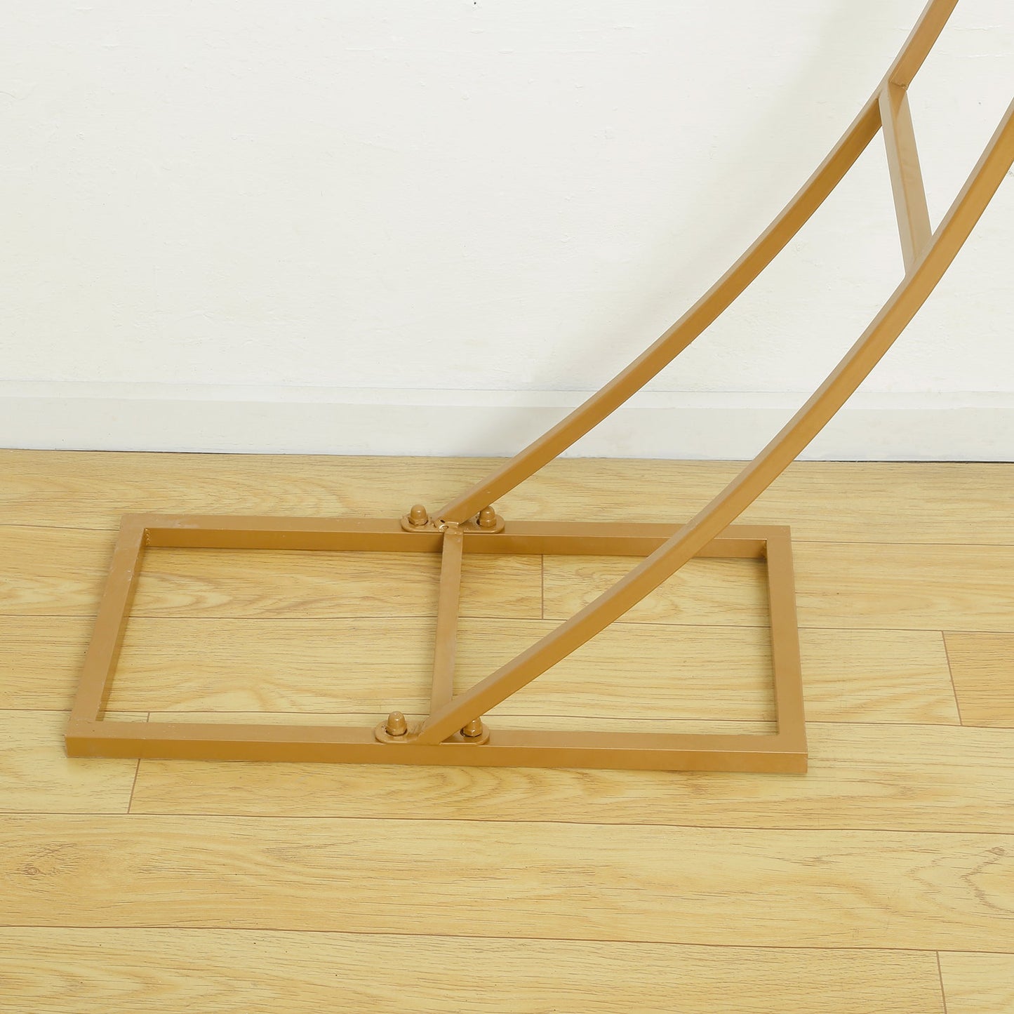 7ft Gold Double-Curved Metal Arch Frame â€“ Backdrop, Balloon & Flower Arrangement Display Stand