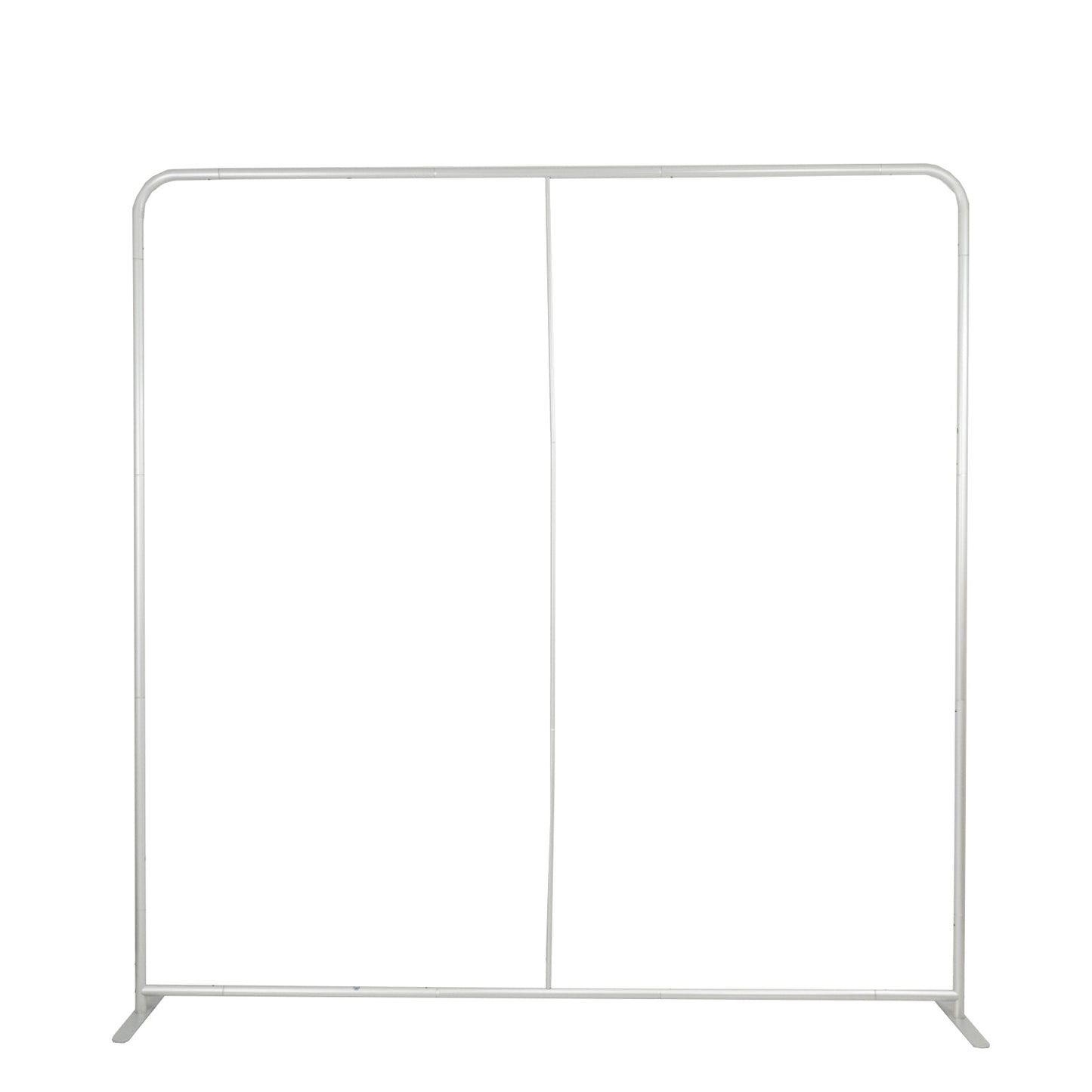 Pillowcase Backdrop Stand in Aluminum 8ft x 8ft â€“ Portable Rounded Corner Tension Fabric Pillowcase Display Stand for Exhibits & Photography