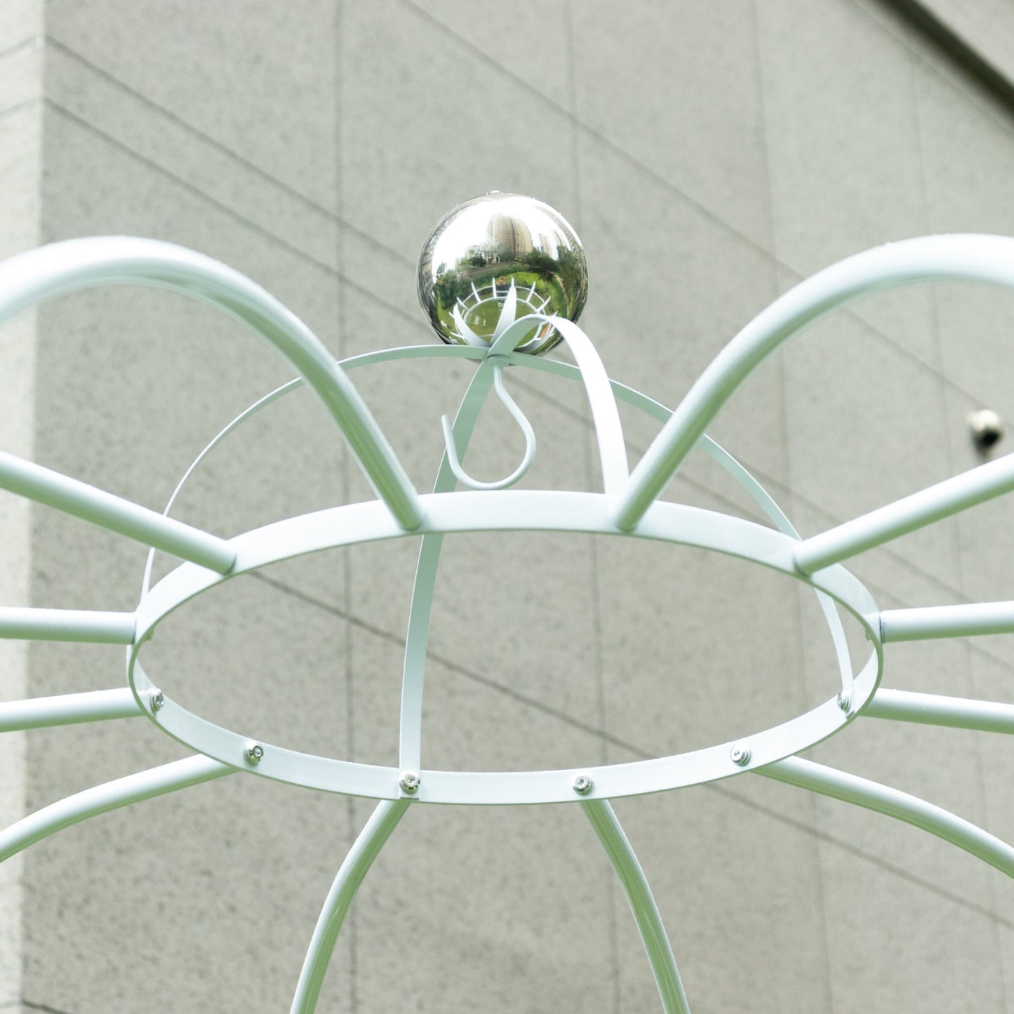 10ft White Metal Birdcage Ceremony Arch â€“ Garden Gazebo Pergola Arbor Trellis for Outdoor Weddings, Vines & Flowers