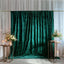 Hunter Emerald Green Crushed Velvet Backdrop Curtain â€“ 5ft x 10ft Event Drape with Rod Pocket, Privacy Panel for Photo Booths & Events