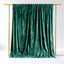Hunter Emerald Green Crushed Velvet Backdrop Curtain â€“ 5ft x 10ft Event Drape with Rod Pocket, Privacy Panel for Photo Booths & Events
