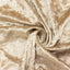 Beige Crushed Velvet Backdrop Curtain â€“ 5ft x 12ft Event Drape with Rod Pocket, Privacy Panel for Photo Booths & Events