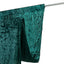 Hunter Emerald Green Crushed Velvet Backdrop Curtain â€“ 5ft x 14ft Event Drape with Rod Pocket, Privacy Panel for Photo Booths & Events