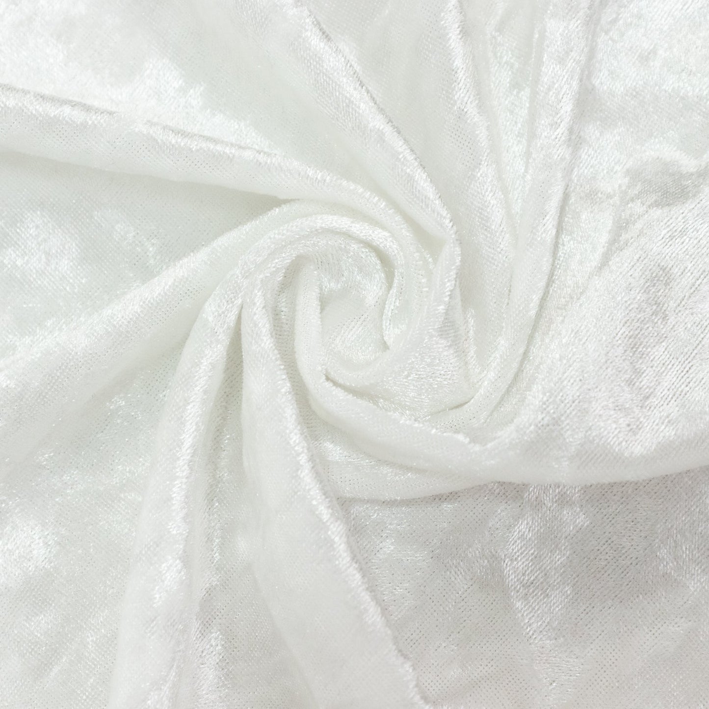 White Crushed Velvet Backdrop Curtain â€“ 5ft x 14ft Event Drape with Rod Pocket, Privacy Panel for Photo Booths & Events