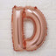 13inch Rose Gold Letter & 0-9 Number Balloons, Metallic Mylar Foil Alphabet Balloons