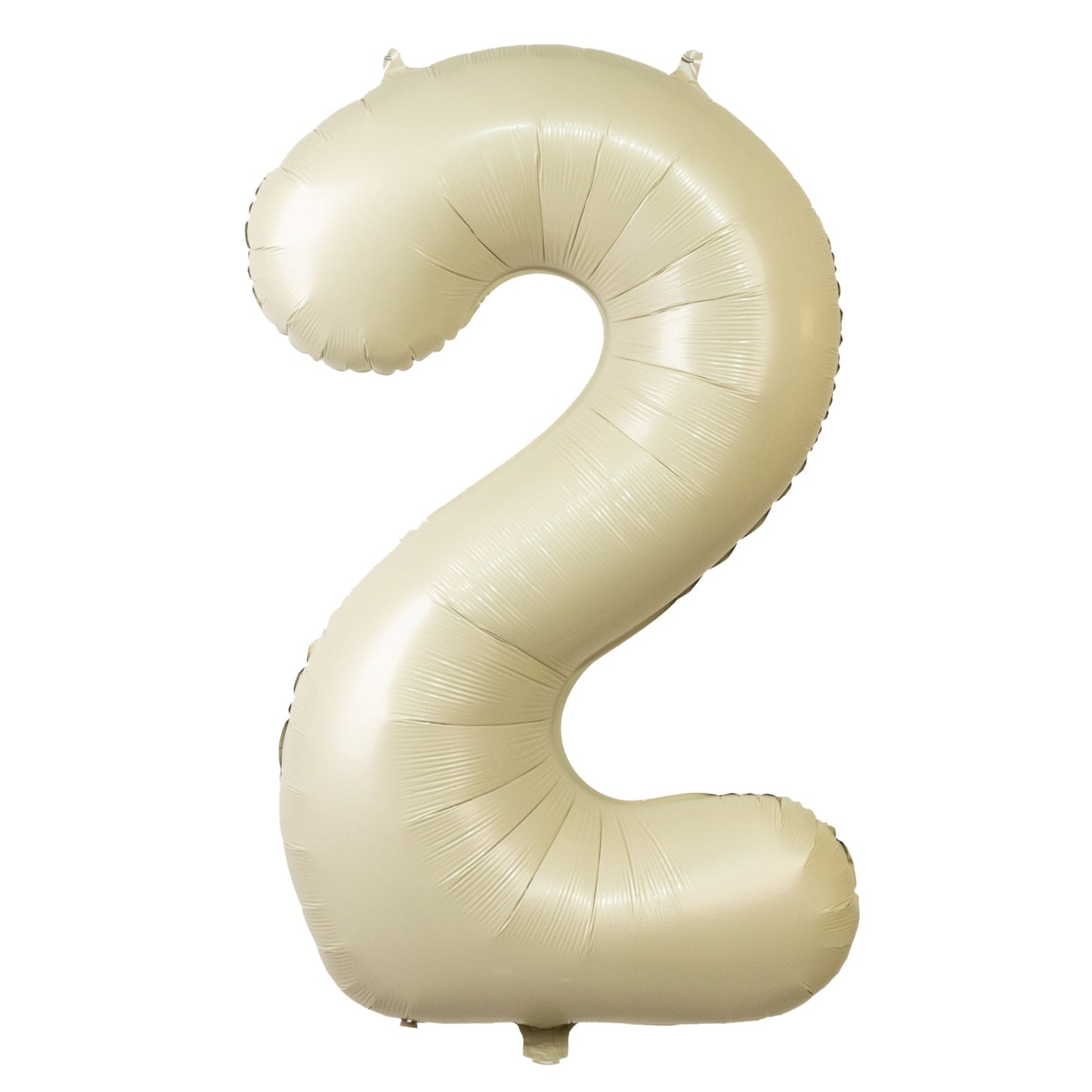 Matte Cream Number Balloons 0-9 â€“ 35inch Large Mylar Foil Balloons, Air or Helium Fill