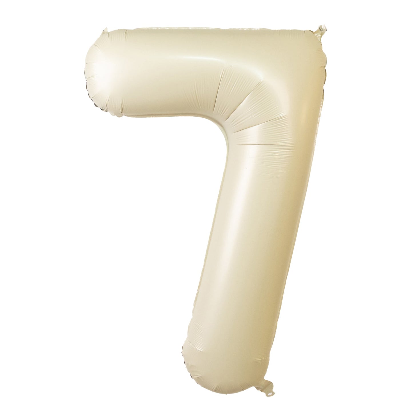 Matte Cream Number Balloons 0-9 â€“ 35inch Large Mylar Foil Balloons, Air or Helium Fill