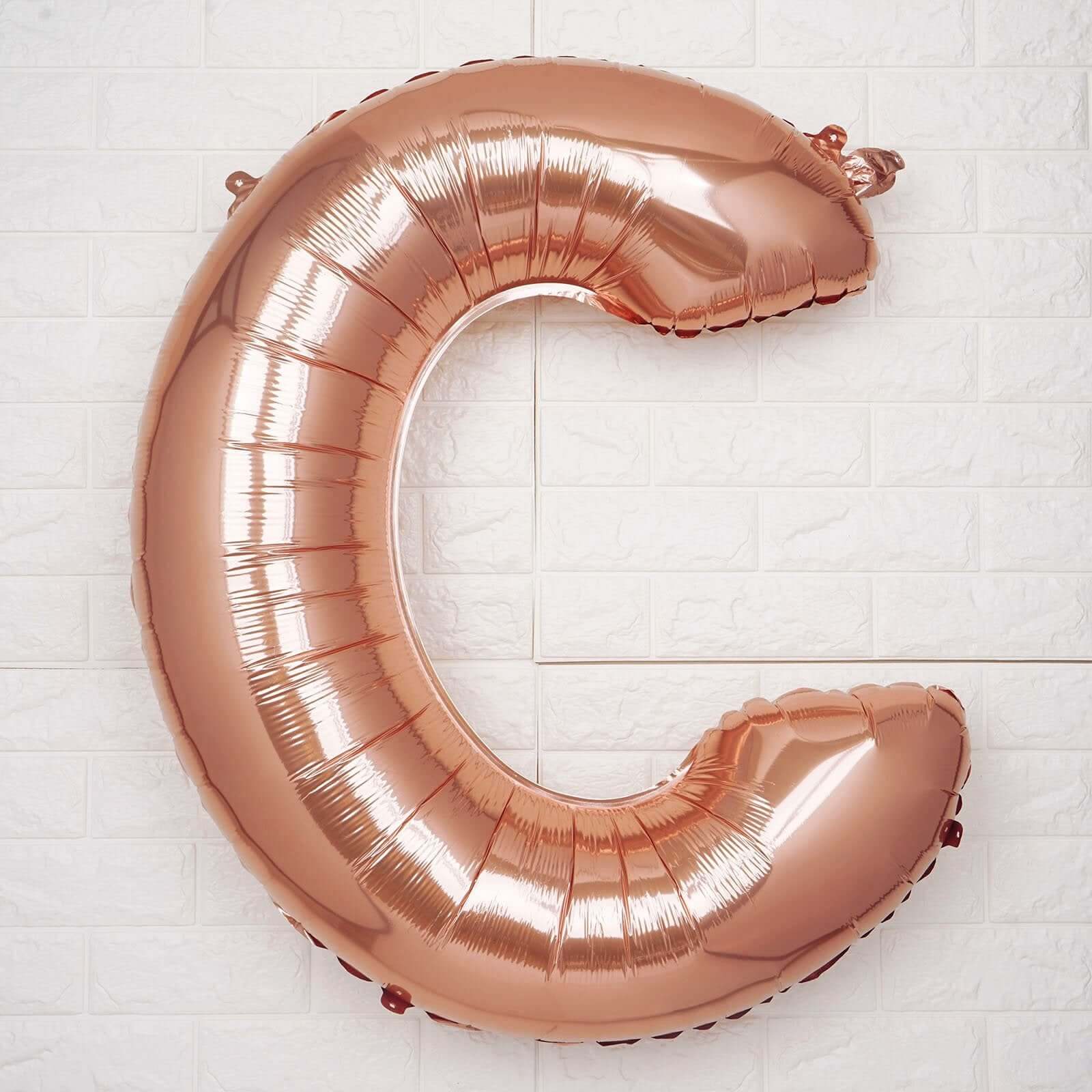 35inch Blush/Rose Gold Mylar Foil Helium/Air Number & Letter Balloons