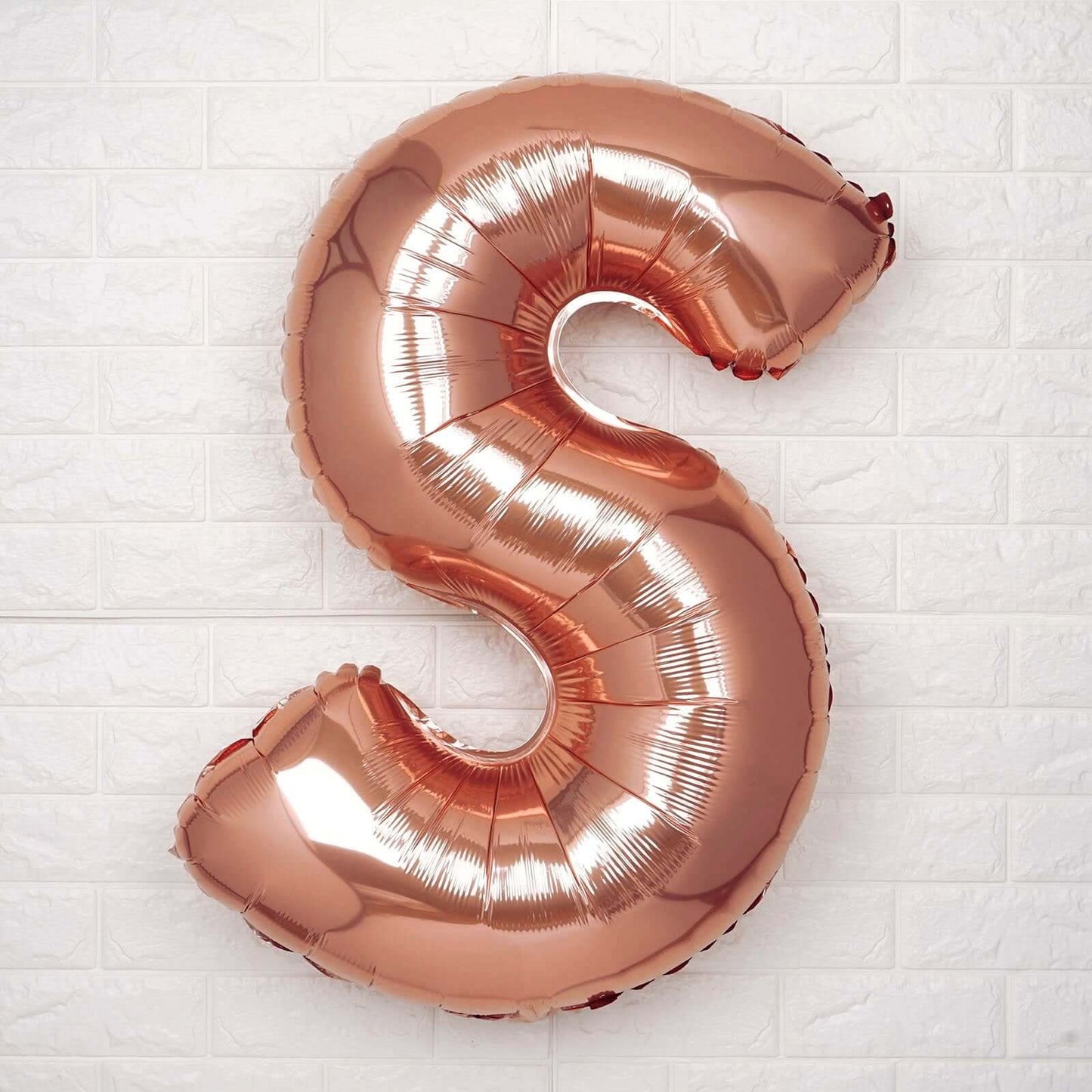 35inch Blush/Rose Gold Mylar Foil Helium/Air Number & Letter Balloons