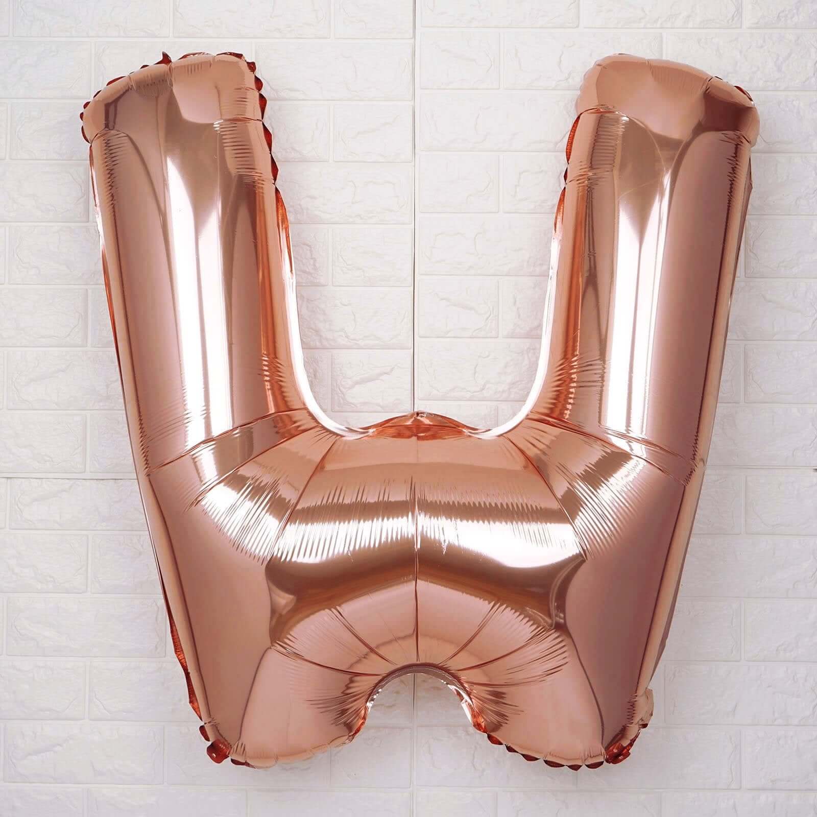 35inch Blush/Rose Gold Mylar Foil Helium/Air Number & Letter Balloons