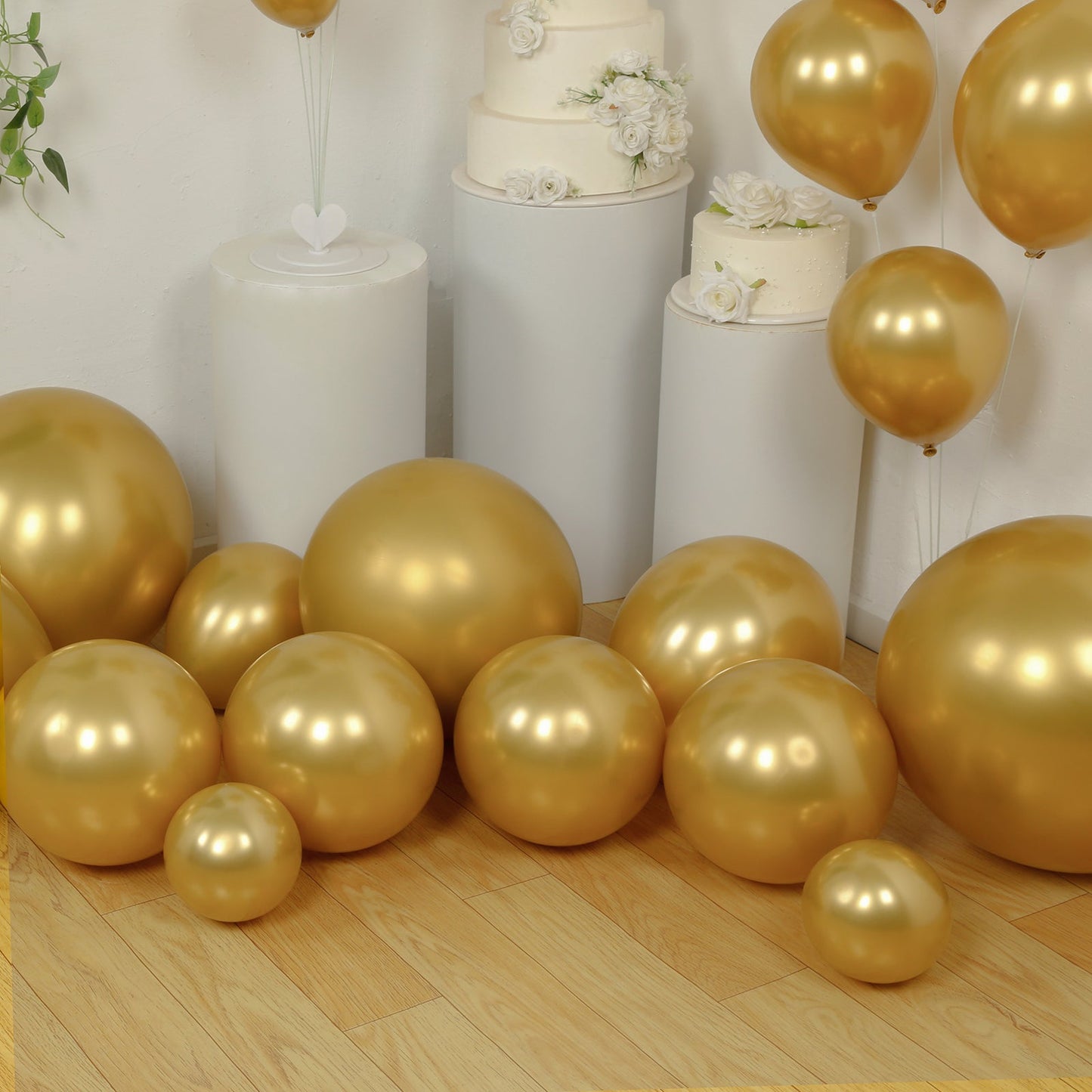 Set of 110 Gold Balloon Garland Kit â€“ Biodegradable Extra Strong Latex Balloons for Party Arch DÃ©cor
