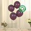 50 Pack Matte Pastel Violet Amethyst Biodegradable Balloons 12", Round Eco-friendly Thick Latex Party Balloons