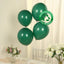 50 Pack Matte Pastel Hunter Emerald Green Biodegradable Balloons 12", Round Eco-friendly Thick Latex Party Balloons