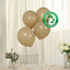50 Pack Matte Pastel Taupe Biodegradable Balloons 12", Round Eco-friendly Thick Latex Party Balloons