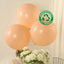 10 Pack Matte Pastel Blush Biodegradable Balloons 18", Round Eco-friendly Thick Latex Party Balloons