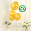 50 Pack Gold Biodegradable Balloons, 12" Thickened Extra Strong Eco-friendly Latex Helium Party Balloons