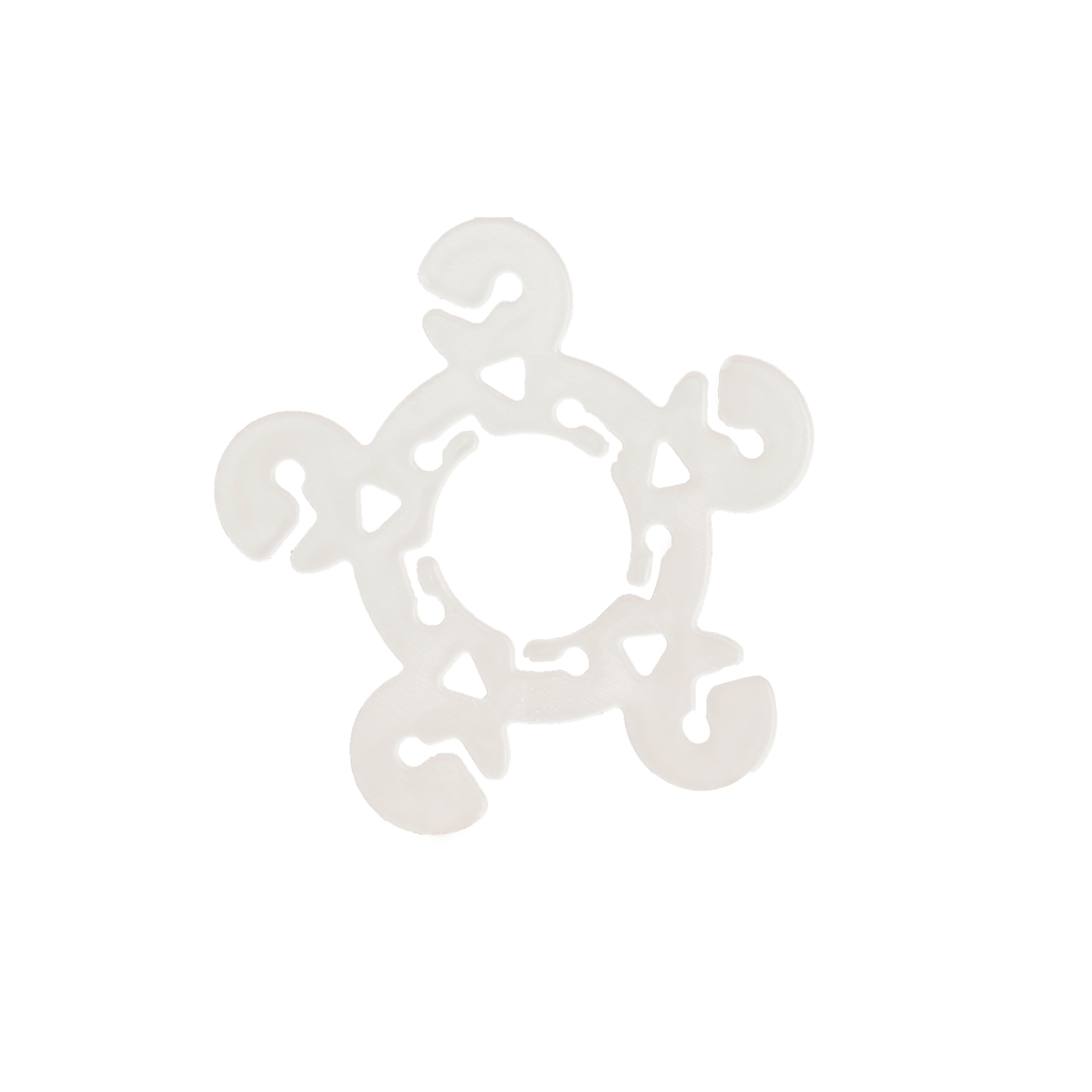 Clear Flower-Shaped Balloon Clip Connectors â€“ 100 Pcs Plastic Clips for Balloon Arch, Garland & Party Decoration Supplies