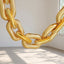 30-Pack 24" Gold Chain Foil Balloons â€“ Jumbo Link Mylar Balloons for 90s Hip Hop Party Arches Up to 44ft Long Balloon Chain