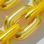 30-Pack 24" Gold Chain Foil Balloons â€“ Jumbo Link Mylar Balloons for 90s Hip Hop Party Arches Up to 44ft Long Balloon Chain