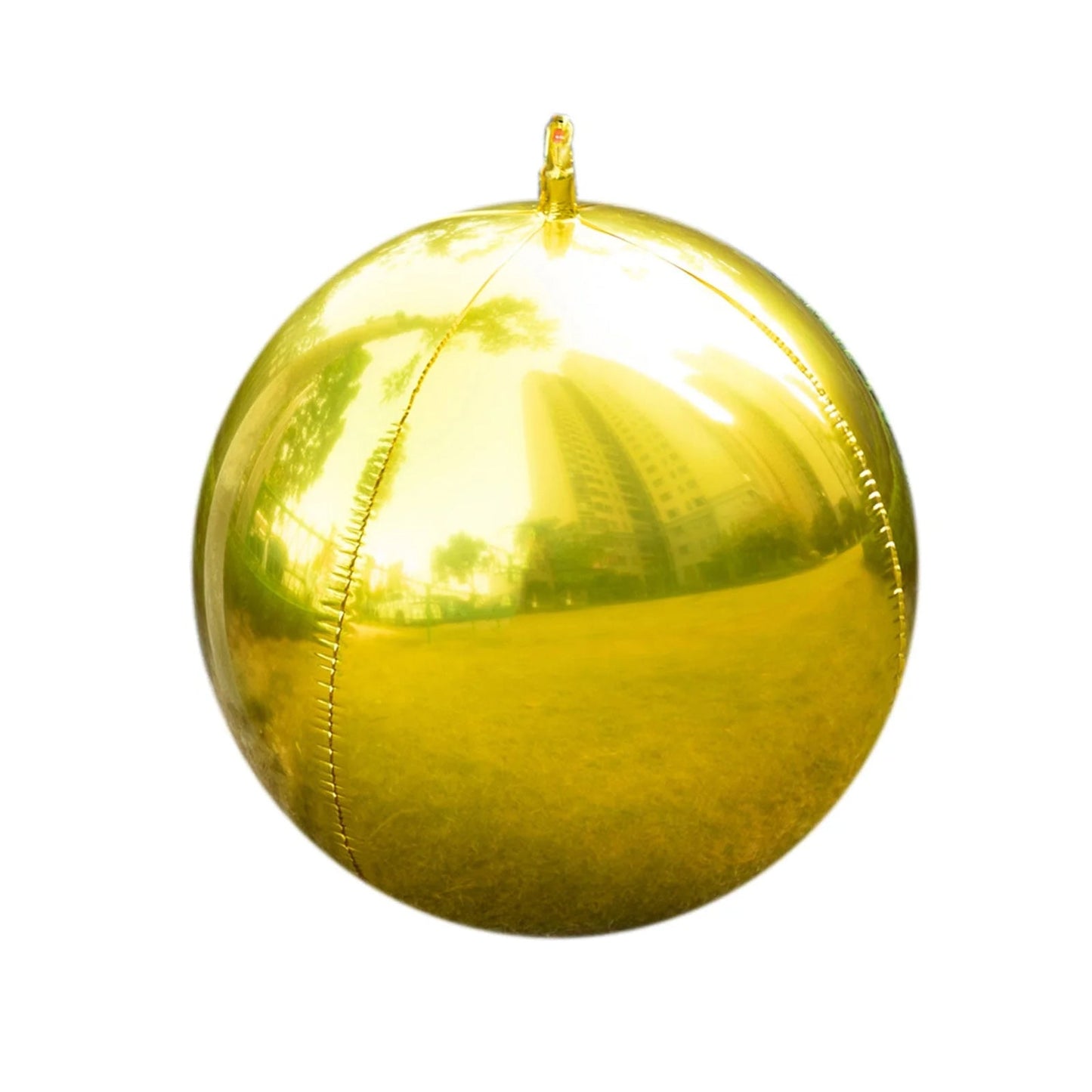 4-Pack 32" Metallic Gold Sphere Balloons, Orbz Mylar Balloons Helium or Air-Filled Party Supplies