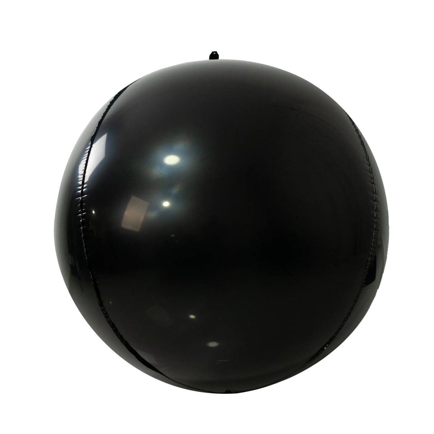 2-Pack Metallic Black Sphere Balloons, 43" Orbz Mylar Balloons Helium or Air-Filled Party Supplies