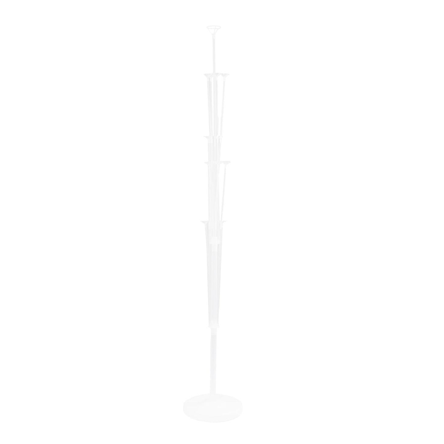 2 Pack Balloon Tower Kit for Floor Displays â€“ 4.5ft Sturdy Clear Balloon Column Stand with Water-Fillable Base