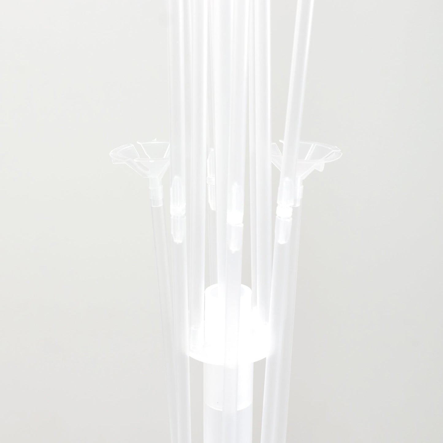 2 Pack Balloon Tower Kit for Floor Displays â€“ 4.5ft Sturdy Clear Balloon Column Stand with Water-Fillable Base