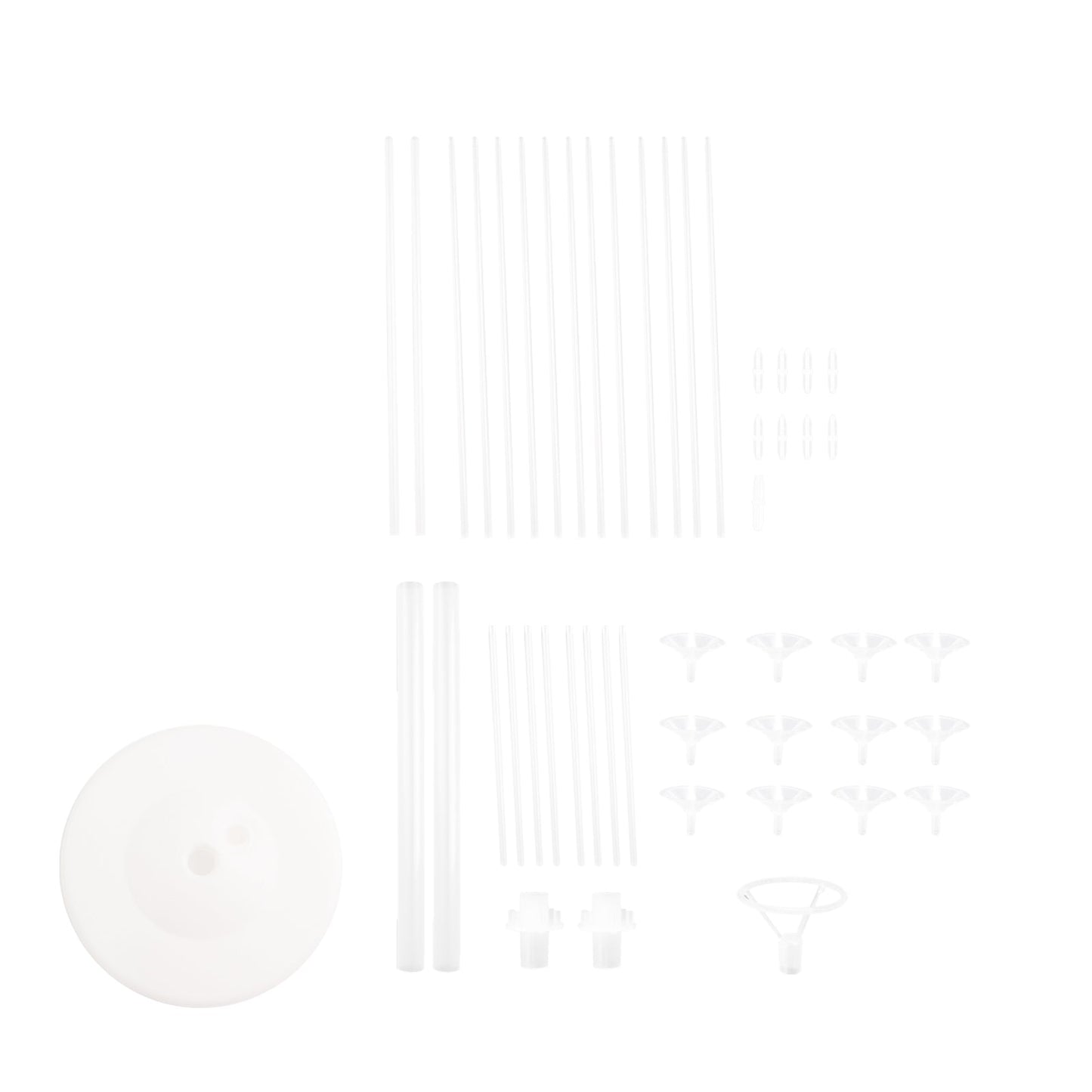 2 Pack Balloon Tower Kit for Floor Displays â€“ 4.5ft Sturdy Clear Balloon Column Stand with Water-Fillable Base