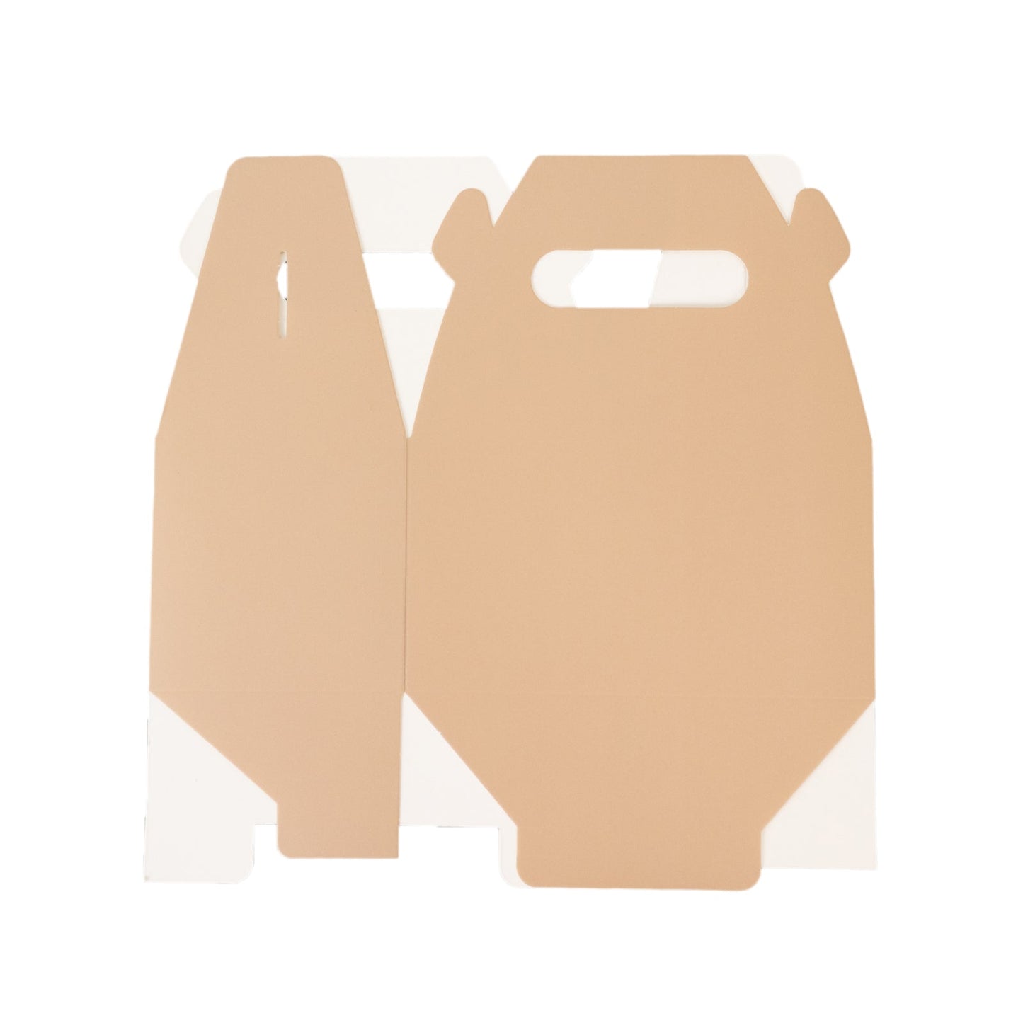 25 Pack Candy Gift Tote Gable Boxes, Matte Nude Party Favor Treat Boxes - 6"x3.5"x7"