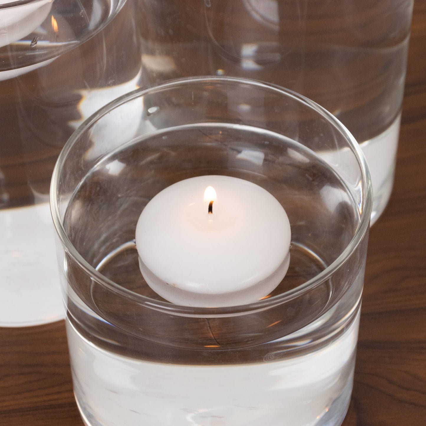 12 Pack 2" White Floating Candles â€“ Unscented Dripless Long-Lasting Disc Wax Candles for Weddings & Table DÃ©cor