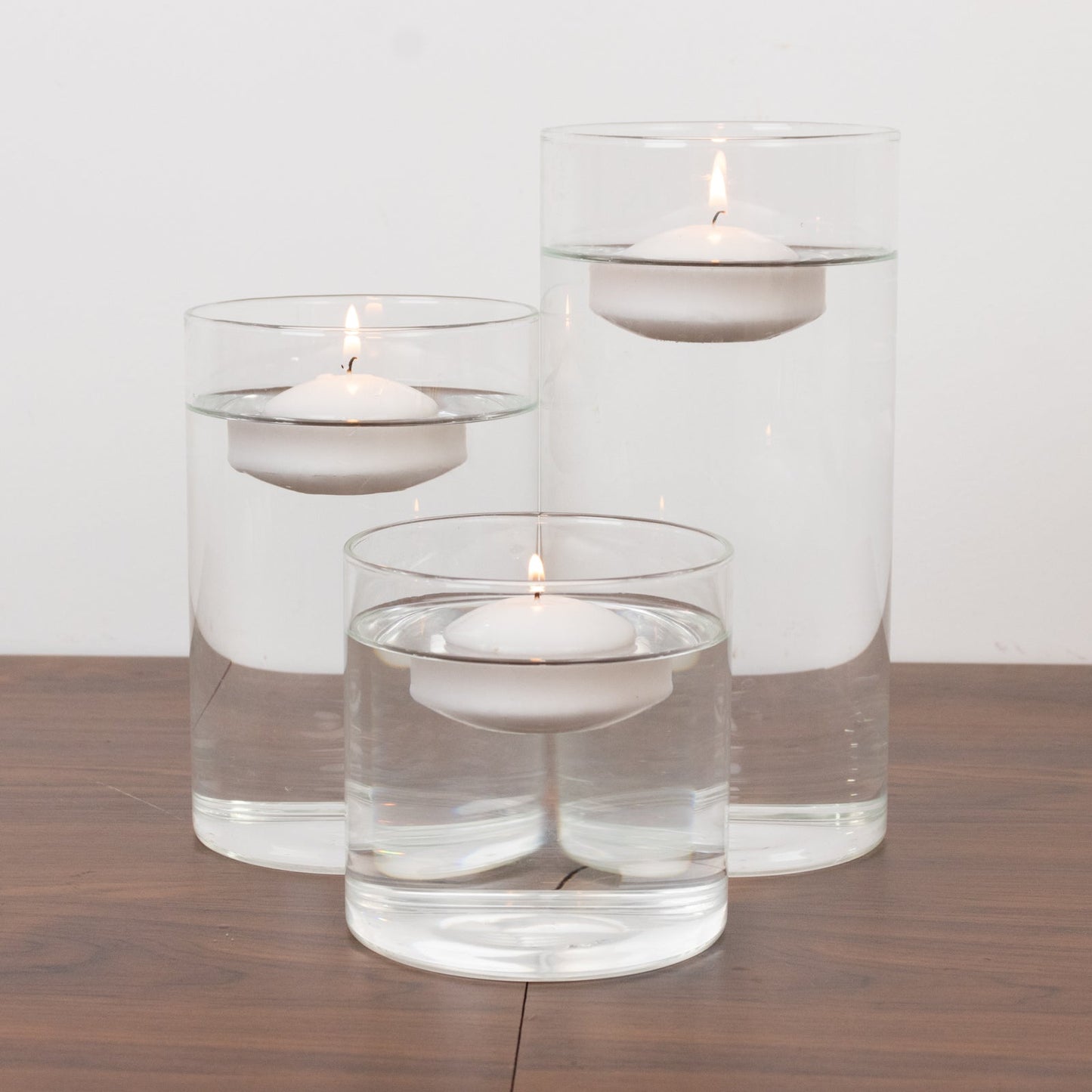 12 Pack 2" White Floating Candles â€“ Unscented Dripless Long-Lasting Disc Wax Candles for Weddings & Table DÃ©cor