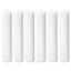 6-Pack Unscented Dripless Pillar Candles â€“ 3"x12" White Paraffin Wax with Smokeless Cotton Wicks, Clean & Long-Lasting 120-Hour Burn