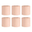 6-Pack Unscented Dripless Pillar Candles â€“ 3"x3" Blush Paraffin Wax with Smokeless Cotton Wicks, Clean & Long-Lasting 30-Hour Burn