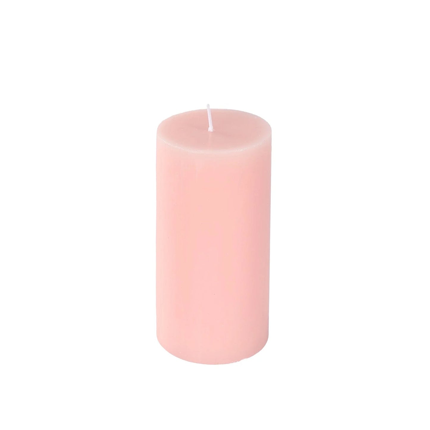 12-Pack 3"x6" Unscented Dripless Pillar Candles â€“ Blush Long-Burning Paraffin Wax with Cotton Wicks