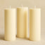 6-Pack Unscented Dripless Pillar Candles â€“ 3"x9" Ivory Paraffin Wax with Smokeless Cotton Wicks, Clean & Long-Lasting 90-Hour Burn