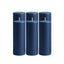 6-Pack Unscented Dripless Pillar Candles â€“ 3"x9" Navy Blue Paraffin Wax with Smokeless Cotton Wicks, Clean & Long-Lasting 90-Hour Burn