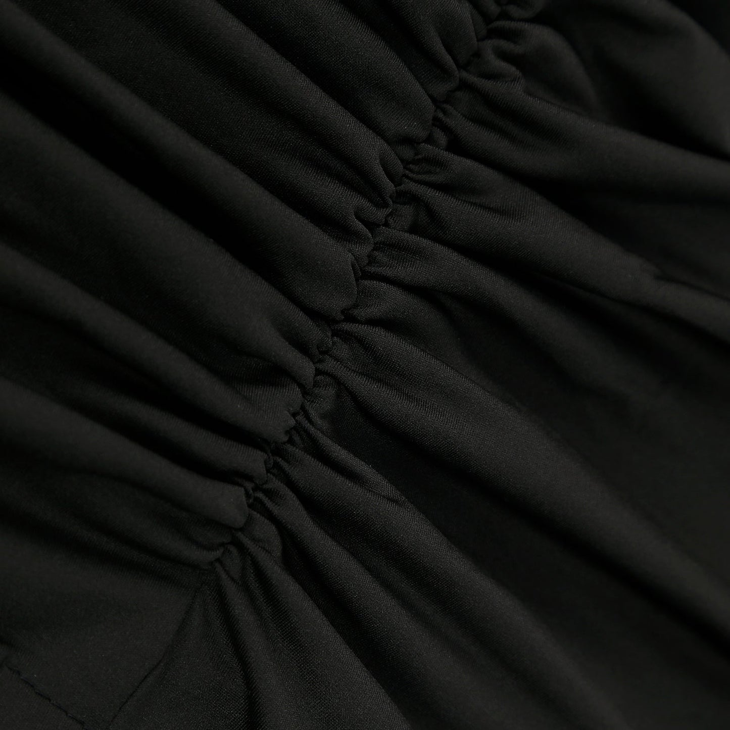 Spandex Folding Chair Cover Black with Ruched Swag Back and Foot Pockets â€“ Fitted Stretch Slipcover