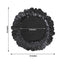 10 Pack Economy Reef Plastic Charger Plates â€“ 13" Black Dinner Plate Chargers for Weddings, Parties & Catering