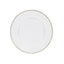 10-Pack Economy Round Plastic Charger Plates 13" in Clear with Gold Beaded Rim, Stylish Dinner Party Serving Plates