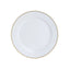 10-Pack Economy Round Plastic Charger Plates 13" in White with Gold Beaded Rim, Stylish Dinner Party Serving Plates
