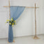 Dusty Blue Sheer Backdrop Drape â€“ 5ft x 14ft Wedding Arch & Ceiling Decor Panel, Wrinkle Free with Soft Shimmer
